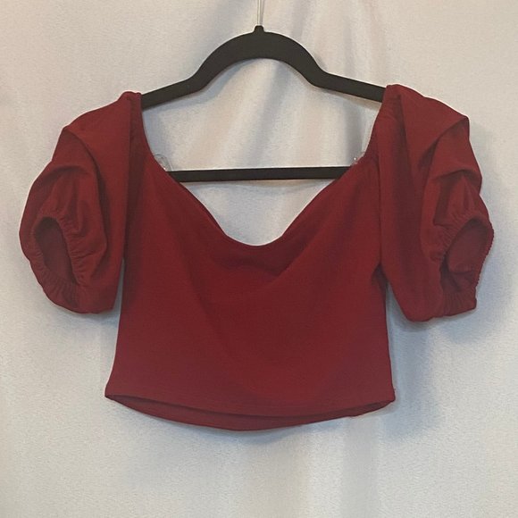 Cross Front Crop Top - Picture 2 of 3